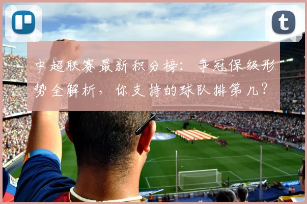 中超联赛最新积分榜:争冠保级形势全解析,你支持的球队排第几?